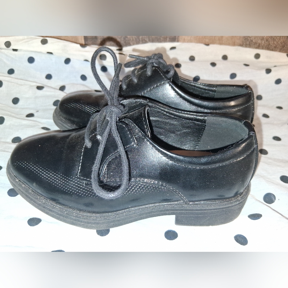 Restoration Black Dress Shoes Boys Size 9 Lil Charles